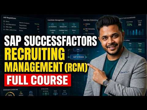 SAP SuccessFactors Recruiting Management RCM Full Course ZaranTech