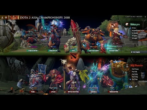 VIRTUS PRO DESTROYED VGJ THUNDER After mid T3 tower down(TEAMFIGHTS & EXECUTION)- DAC 2018 DOTA 2