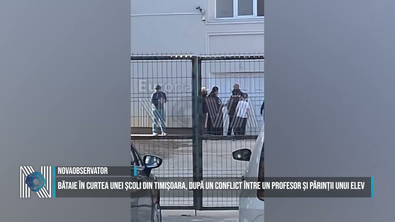 Bătaie în curtea unei școli din Timișoara, după un conflict între un profesor și părinții unui elev