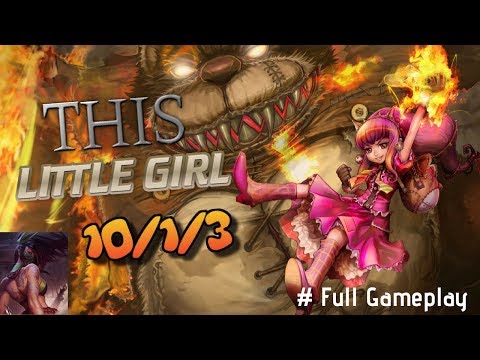 THIS LITTLE GIRL | ANNIE VS "NEW" REWORKED AKALI | PLAYING WITH 182+ PING :(