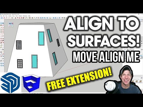 Easily ALIGN OBJECTS in SketchUp with Move Align Me!
