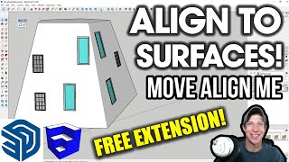 Easily ALIGN OBJECTS in SketchUp with Move Align Me!