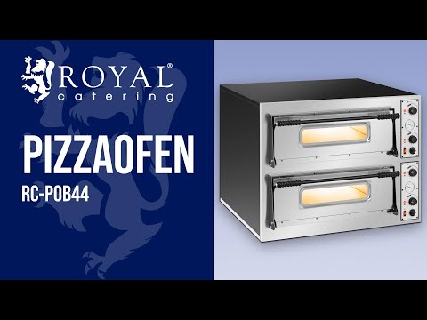 Video - Pizzaofen - 2 Kammern - 8 x Ø 32 cm