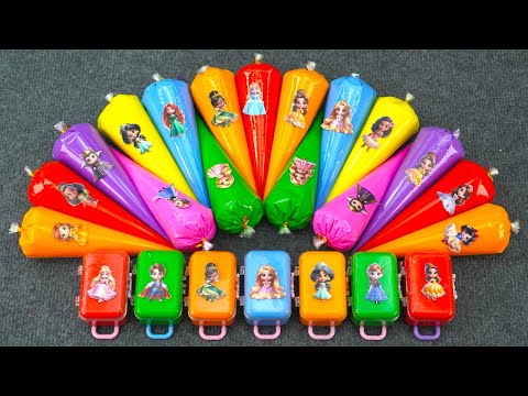 Slime Party with Disney Princess: Elsa, Anna, Belle, Rapunzel & Friends Fun! Satisfying ASMR 💖✨