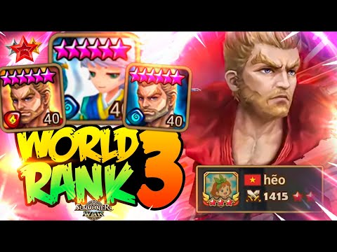 World RANK 3 with TURN 2 BRUISER SQUAD - Summoners War