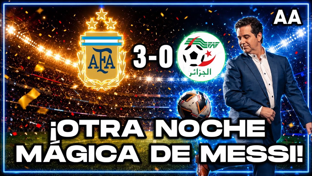 ¡La Magia de Messi No Tiene Fin! Argentina Golea con Autoridad | Andrés Agulla