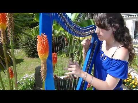 REQUIEM FOR A DREAM  (main theme) - harp / harpe - Clint Mansell / Lux Aeterna