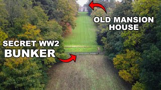 Exploring Hidden WW2 Bunker underneath a Mansion lawn!