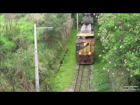 Composição de minério vazio NHE 0111 chegando na cidade de Três Rios.
