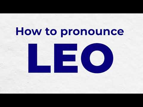 How to Pronounce LEO In French