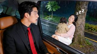 The CEO saves a homeless mother and daughter, finds the girl looks just like him, then spoils them.