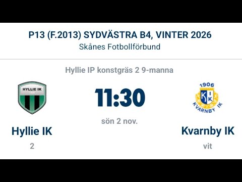 Hyllie IK - Kvarnby IK 2/11-2025