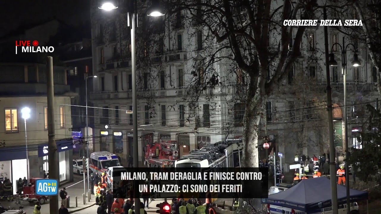 Milano, tram deraglia e finisce contro un palazzo: la diretta dal luogo dell'incidente