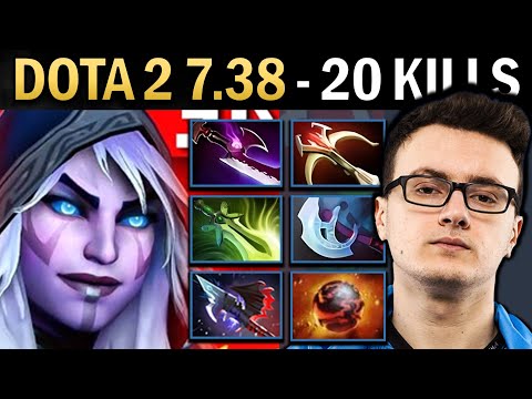 Drow Ranger Gameplay Miracle with 20 Kills and 1000 GPM - Dota 2 7.38