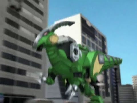 Power Ranger Dino Trueno | Parasaurzord - Batalla Megazord