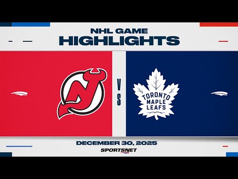 NHL Highlights | Devils vs. Maple Leafs | December 30, 2025