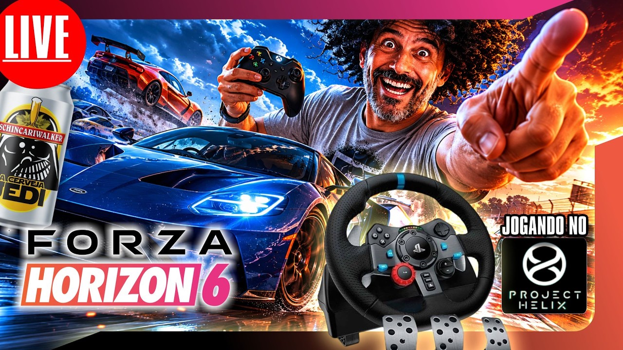 🎮🚨 AO VIVO  - ACELERANDO TUDO NO  FORZA 6 NO PROJECT HELIX COM VOLANTE G29 #forza6