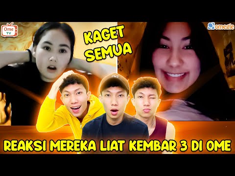 REAKSI KAGET MEREKA LIAT KEMBAR 3 MAIN OME TV😱😂 - OME TV INTERNASIONAL | PRANK OME TV