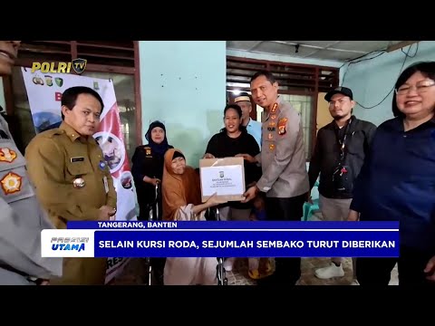 JELANG HARI BHAYANGKARA KE 79, POLRES METRO TANGERANG KOTA BERIKAN BANTUAN SOSIAL