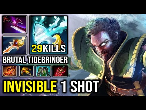 INVISIBLE Surprise 1 Shot Enemy | LEVEL 30 Rapier Kunkka + Silver Edge Epic Cleave God 7.30c Dota 2