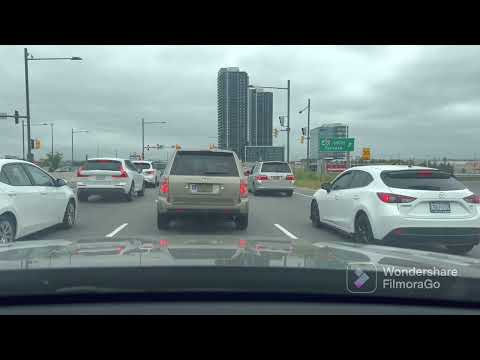 Toronto to Brampton. Via hwy 7 to sandelwood and torbram.