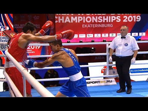 Round of 32 (69kg) MASUK Wuttichai (THA) vs ZHUSSUPOV Ablaikhan (KAZ) /AIBA World 2019
