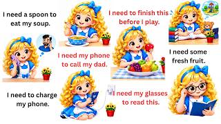 I Need English Sentences for Daily Use | English Speaking Practice | A1–A2 English Conversation