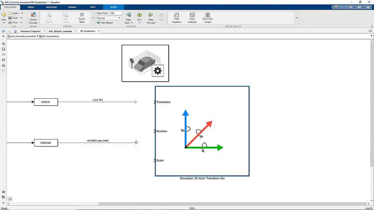 Connect a Physical Model in Simulink to Unreal Engine | AUV Deep Dive, Part 6