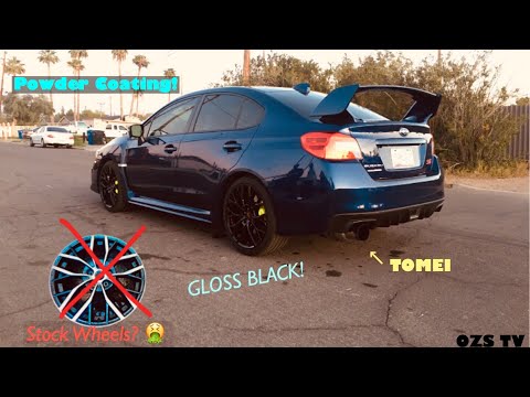 Powder Coating 2020 Subaru WRX STi Wheels // STI Gets A TOMEI!