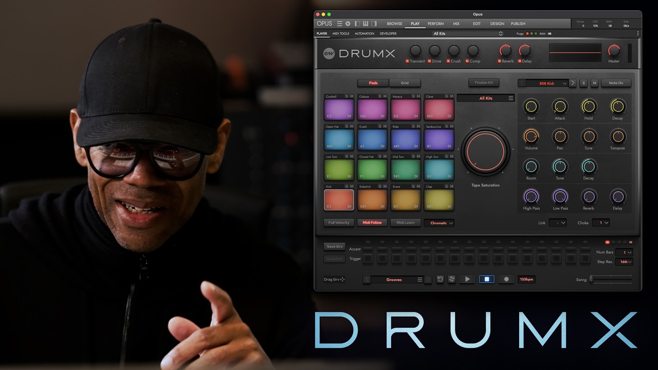 Jimmy Jam Creates Grooves with DrumX&trade; | EastWest Sounds - YouTube