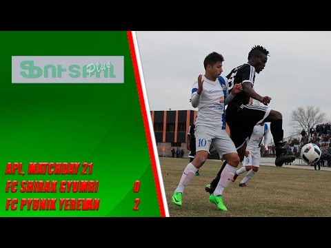 APL, matchday 21 FC Shirak Gyumri - FC Pyunik Yerevan 0-2