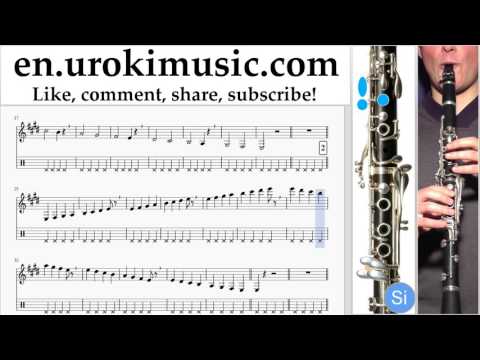 Clarinet lessons Ed Sheeran - Castle On The Hill Sheet Music Tutorial Part#1 um-a352
