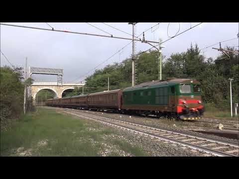IL SALUTO DEL D.345 CON TRENO STORICO IN TRANSITO A VICOFORTE S.MICHELE (CN) DOM. 16 - 9 - 2018