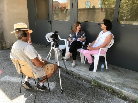 EBMA’s Interview with Missy Raines at the 2019 LaRoche Bluegrass Festival in France August 2, 2019