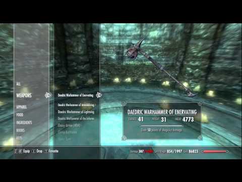 Skyrim Atronach Forge - Random Enchanted Daedric Armor & Weapons