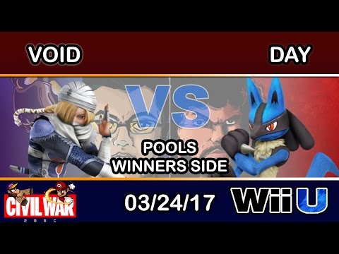 2GGC: Civil War - CLG | VoiD (Sheik) Vs. G-Force | Day (Lucario) Pools Winners Side - Smash Wii U