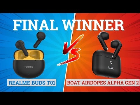 Thumbnail for Realme Buds T01 vs Boat Airdopes Alpha Gen 2 ๐ฅ Best for Music, Gaming & Battery โก๏ธ