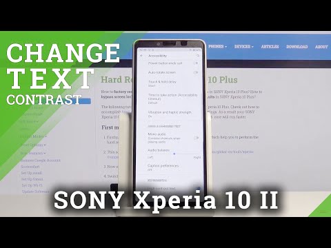 How to Enable High Contrast Text in SONY Xperia 10 II – Activate High Contrast Text