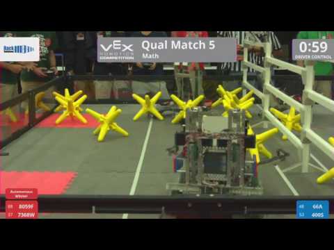 2017 VRC Math Q5 - 8059F 7368W vs 66A 400S - 37 to 8