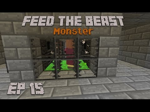 Feed The Beast Monster Ep 15 Emerald Farm AFK