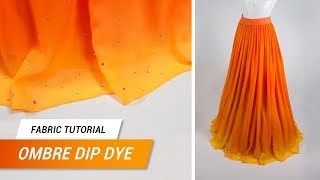 Fabric Tutorial - Ombre Dip Dye on synthetic fabrics | Jak Cosplay