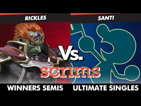 Scrims Showdown 46 Winners Semis - Rickles (Ganondorf) Vs. SANTI (Game & Watch) SSBU Ultimate