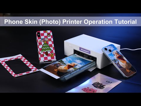 How to Use OopsparK Phone Skin Printer - Mini Mobile Back Film DIY Photo Printing Machine Tutorial