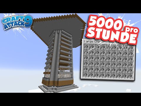 XXL Creeper Farm mit @StegiTrash! 5000 pro Stunde - CraftAttack 9! #12