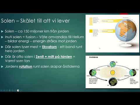 Väder och klimat Genomgång 1 Solen och atmosfären