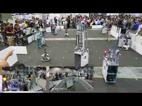 RoboCup Logistics League 2017 Final: Carologistics vs. GRIPS