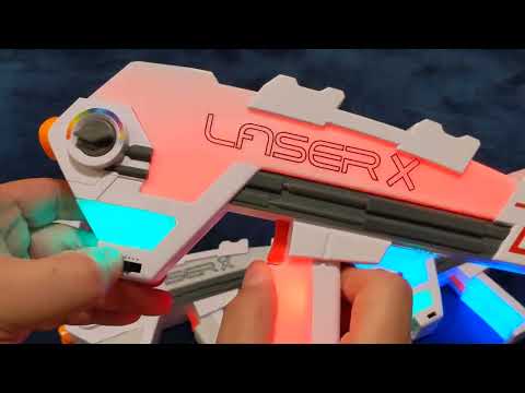 Laser X Revolution Blaster-to-Blaster 4-Pack.  Short video of it.