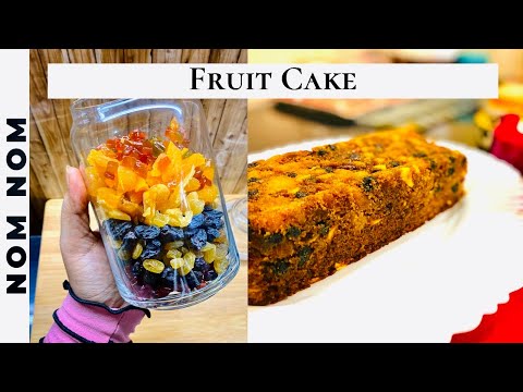 FRUIT CAKE | SUPER MOIST & EASY CAKE | NON ALCHOLIC CAKE | NOM NOM #cake #fruitcake🔴
