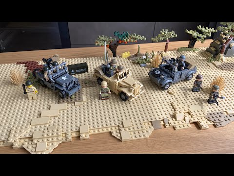 Brickmania WW2 1/4 ton Jeep / Kübelwagen / Afrikankorps Kfz.2 radio truck