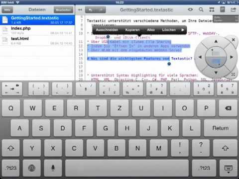 ifun.de - iPad App "Textastic" -  Ein Text Editor für Programmierer und Entwickler